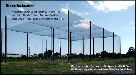 Uav Enclosed Netting Structures 919 742 2030 Usa Drone Enclosure Sales