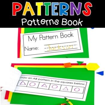 Pattern Book Math Printables By Kreative In Kinder TpT