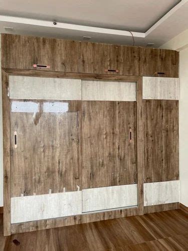 Wooden Doors Sliding Wardrobe Designing Services With Locker Rs