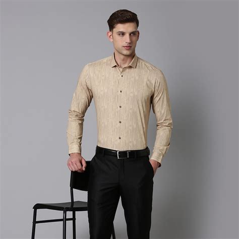 Buy Louis Philippe Men Printed Super Slim Fit Formal Shirt From Louis