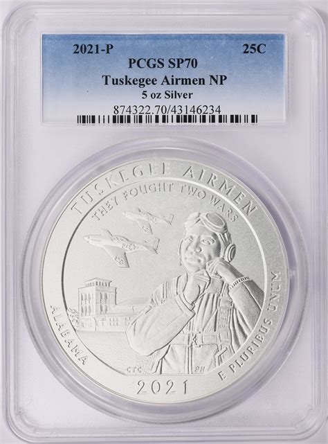 P America The Beautiful Oz Silver Quarter Tuskegee Airmen