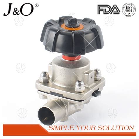 Stainless Steel Sanitary Tank Bottom Diaphragm Membrane Valve Pharmacy