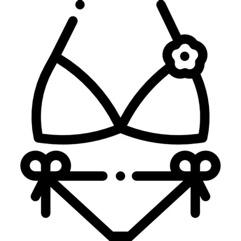 Bikini Detailed Rounded Lineal Icon