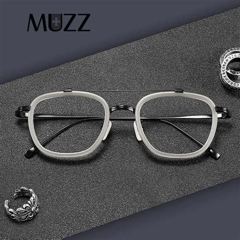 Monture de lunettes en titane pour hommes et femmes lunettes carrées