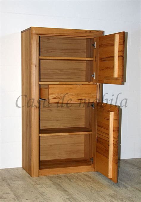 Schrank 71x137x40cm HORIZONT Kernbuche massiv natur geölt Casa de mobila