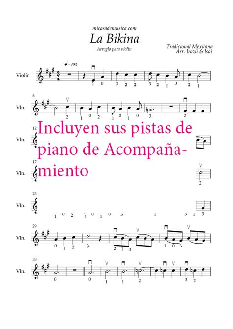 Partituras Mexicanas Fáciles Para Violín 1 Libro Digital Pistas De Piano Principiante Y