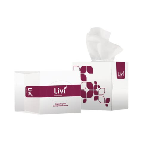 Livi Impressa Luxury Facial Tissue Cube 3 Ply 65 Sheets Livi New Zealand