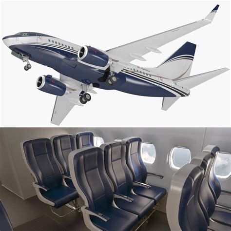 Boeing 737-600 with Interior Generic 3D Model $469 - .3ds .c4d .fbx .ma ...