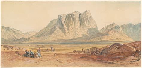 Edward Lear View Of Mount Sinai Drawings Online The Morgan