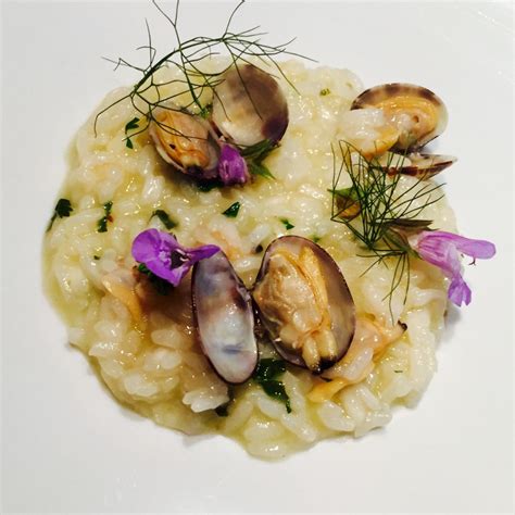 Risotto Acquerello Con Vongole Olio E Limone Clams And Lemon