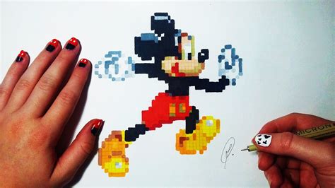 Mickey Mouse Pixel Art Dessin Fr Youtube