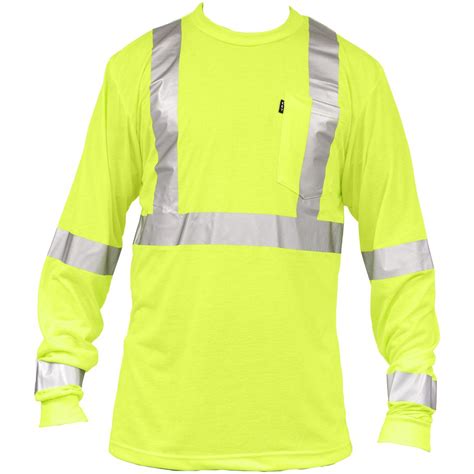 Men S Key Hi Visibility Class 3 Long Sleeve Pocket T Shirt Hi