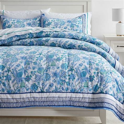 Inspired By Vintage Block Prints Our Eleanor Reversible Bedding