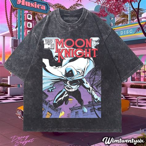 Jual Kaos Marvel Moon Knight Cultura Washing Vintage Tee Oversize