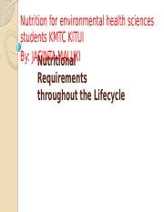 Unit 4 Nutritional Requirements Throughout The Lifecycle Pptx