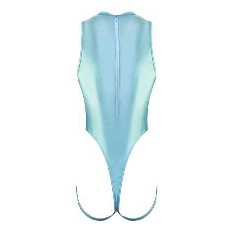 Shiny Metallic Satin Monokini Swimwear Lingerie Glossywear Designs