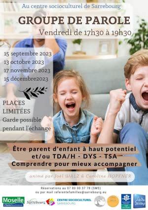 Groupe De Parole Pour Les Parents Rencontre Conference A Sarrebourg