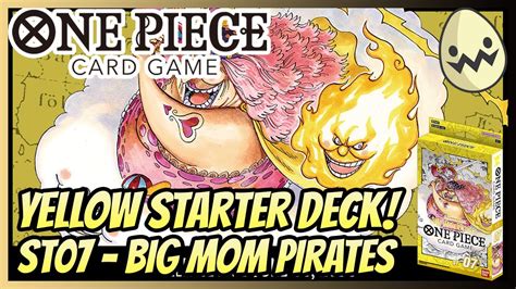 One Piece Card Game Yellow Starter Deck Big Mom Pirates Youtube