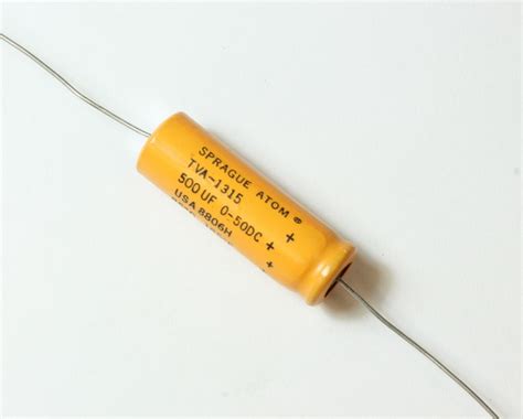 TVA1315 SPRAGUE Capacitor 500uF 50V Aluminum Electrolytic Axial 2020063151