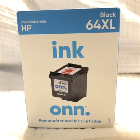 Onn Hp 64xl High Yield Black Inkjet Cartridge Envy 6252 6255 7155