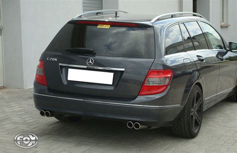 Mercedes C Klasse 4 Zylinder W204 S204 Endschalldämpfer rechts links