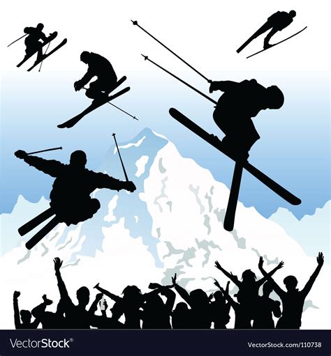 Ski Royalty Free Vector Image Vectorstock