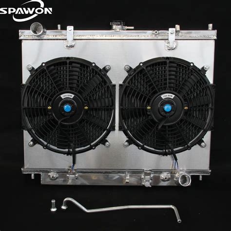 2195 2 Row Aluminum Radiator Fan Shroud For Honda Passport Isuzu