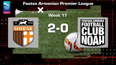 Shirak Noah 2 0 Fastex Armenian Premier League 2022 23 Week 17