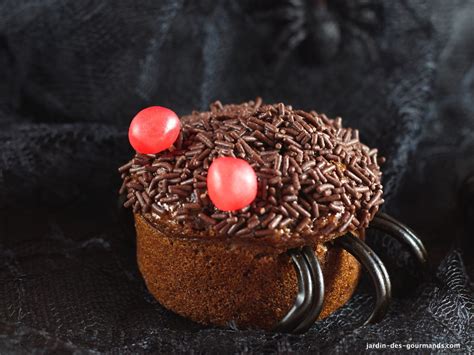 Halloween Muffins araignées Jardin des gourmands