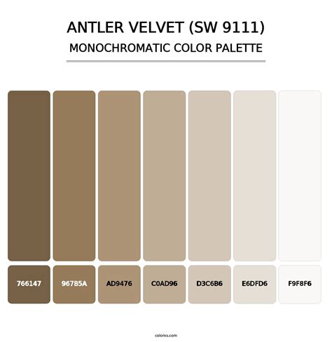 Sherwin Williams Antler Velvet Sw 9111 Paint Coordinating Colors And Palettes