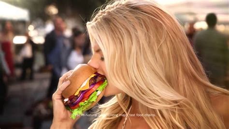 Charlotte Mckinney Carls Jr Ad Commercial Super Bowl Xlix 2015 The All Natural Burger