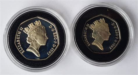 United Kingdom Silver Proof P Two Coin Set For Sale