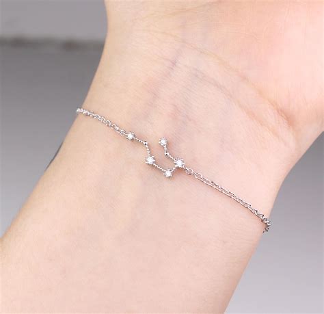 Constellation Bracelet Aquarius Bracelet Horoscope Bracelet Zodiac