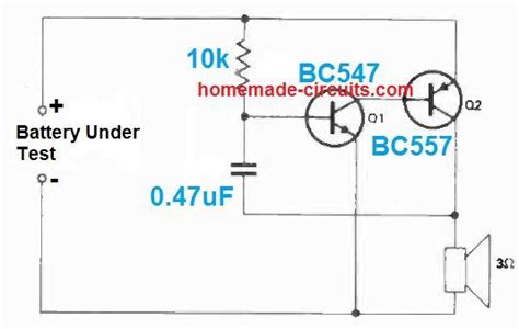 12v Battery Tester Circuit Diagram