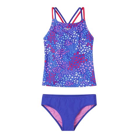 Speedo Girls Print Two Piece Tankini Set Sportchek