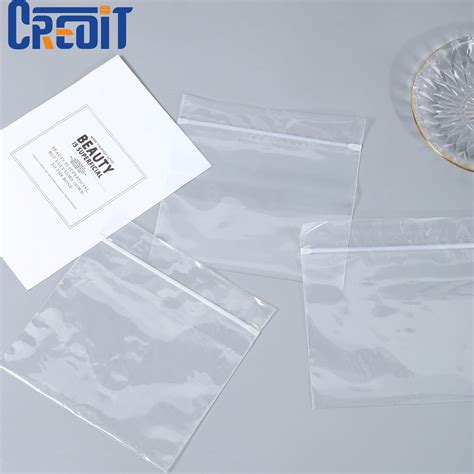 Clear Plastic Bags For Clothing With Custom Eco Friendly Ziplock And