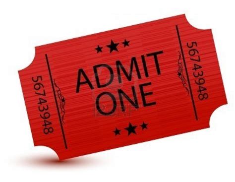 Admit One Ticket Psd Free - ClipArt Best