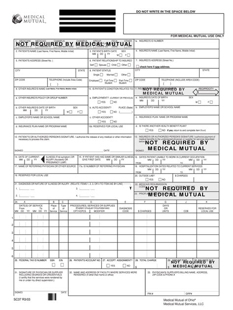 Medical Mutual Claim Form Fill Out And Sign Printable Pdf Template