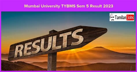 Mumbai University Tybms Sem 5 Result 2023 Check