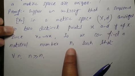 Convergence In Metric Spaces Lec By Sir Kamil Nawaz Youtube