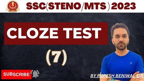 CLOZE TEST PASSAGE 7 SSC MTS SSC STENO 2023 BY RUPESH BENIWAL