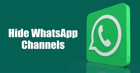 Comment Masquer Les Cha Nes Whatsapp Sur Android Et Iphone