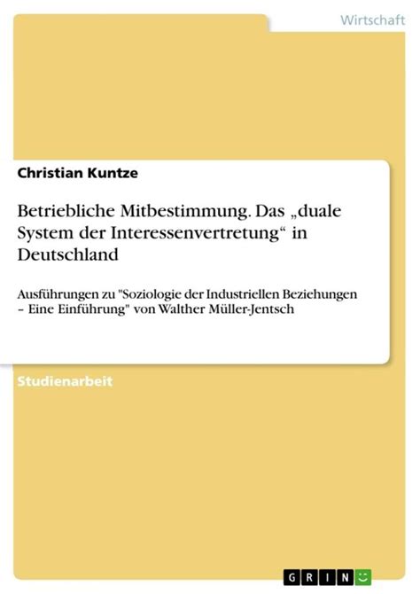 Betriebliche Mitbestimmung Das Duale System Der Interessenvertretung