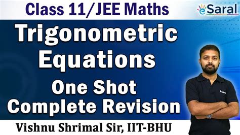 Trigonometric Equations In One Shot Maths Revision Series Class