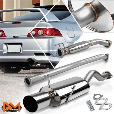 For 02 06 Acura Rsx Dc5 Type S K20a2 4 Oval Tip Muffler Catback