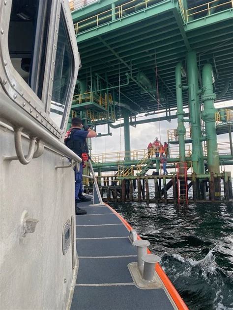 U S Coast Guard Saves Three Boaters Stranded On