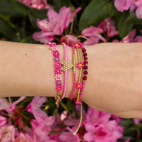 Mix Armband Loes Roze Loffs