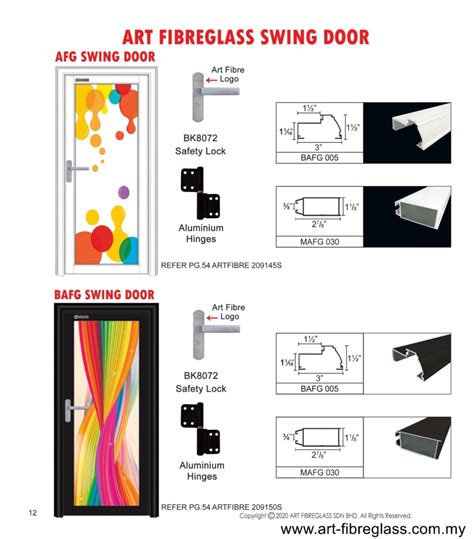 Aluminium Door Catalog Page010 Art Fibreglass Aluminium Door Catalog Aluminum Door Catalog