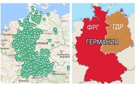 Interesting observation. On the left- the map of the mosques in Germany ...