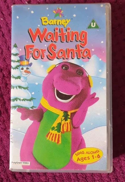 Barney Waiting For Santa Vhs Sing Along Series Picclick Uk